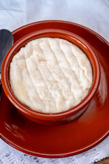 French dauphinois cheeses collection, Saint-Marcellin, Saint- Felicien cow's milk cheese with white mold from Rhône-Alpes region of France