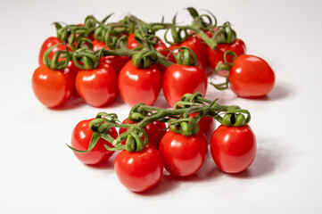 ed sweet ripe tasty Dutch tomatoes growing indoor in greenhouse all seasons, food industry in Netherlands close up