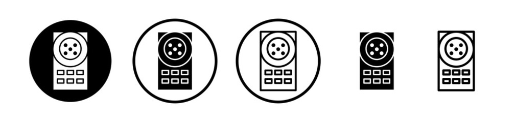 Intercom icons symbol. Flat and line design style.