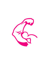Fototapeta premium bras biceps muscle bodybuilding logo