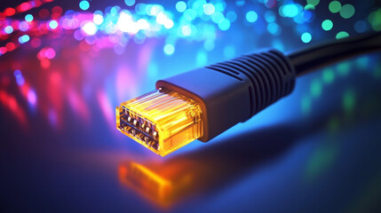 Digital cyberspace and data network connections. Transfer digital data high-speed internet. Technology digital data in the future background concept.