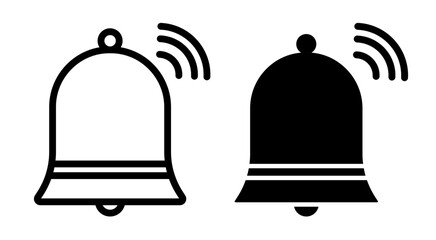 Bell vector icon symbol. illustration sign collection.