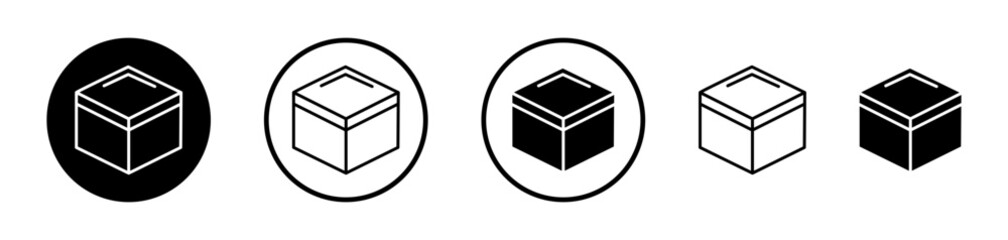 Box vector icon symbol. illustration sign collection.