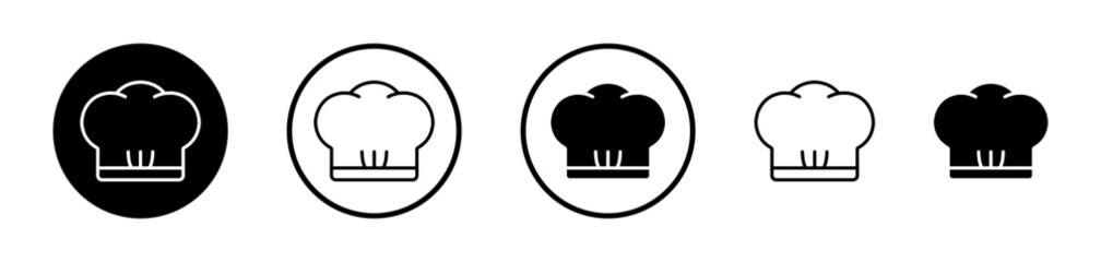 Chef hat vector icon symbol. illustration sign collection.