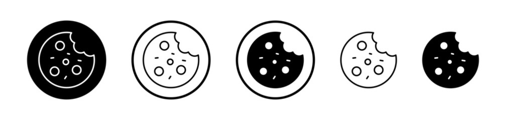 Cookie vector icon symbol. illustration sign collection.