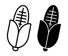 Corn vector icon symbol. illustration sign collection.