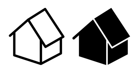 House vector icon symbol. illustration sign collection.