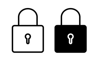 Lock vector icon symbol. illustration sign collection.