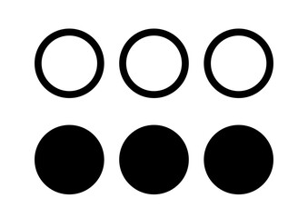 Menu dots vector icon symbol. illustration sign collection.