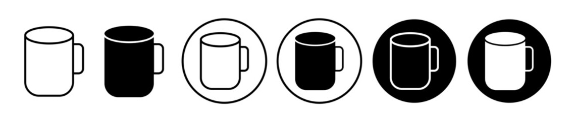 Mug vector icon symbol. illustration sign collection.