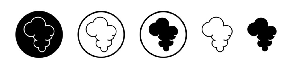 Smoke vector icon symbol. illustration sign collection.