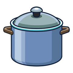 cooking pot isolated on white