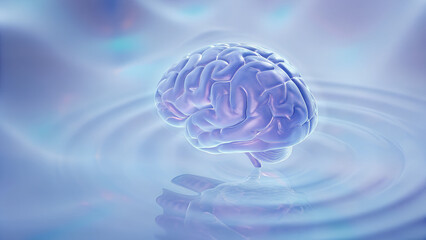 Futuristic Floating Brain &ndash; Artificial Intelligence, Consciousness, and Digital Mind