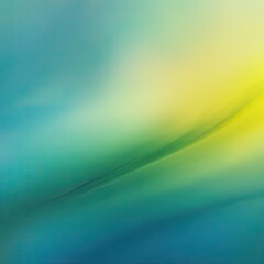 Abstract gradient green-blue-yellow colored blurred background. -