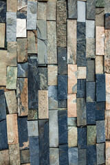 Rock wall. Background of stone for decoration. texture for design. Granite pebbles texture