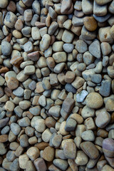 Rock wall. Background of stone for decoration. texture for design. Granite pebbles texture