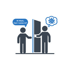 Virus Door Concern Icon