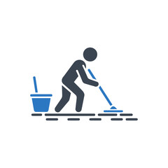 Mopping Floor Icon