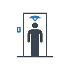 Person door entering icon