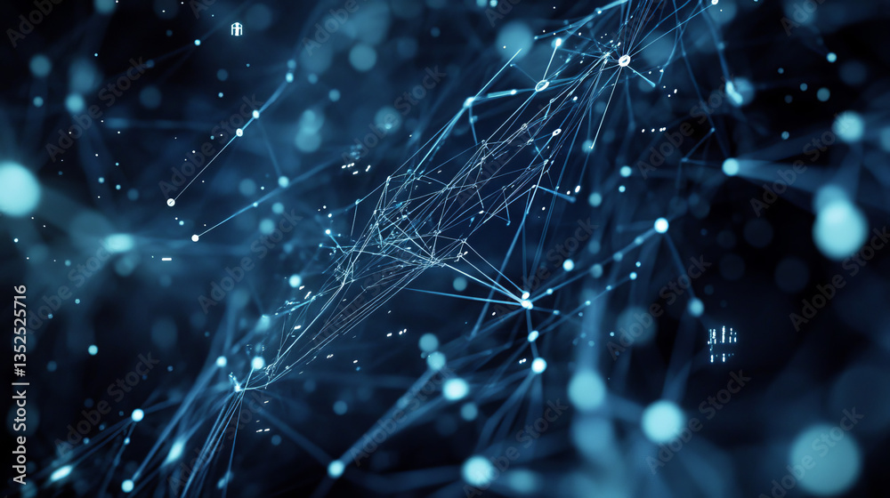 Poster cybersecurity data protection technology concept internet connection online network. there is a prom