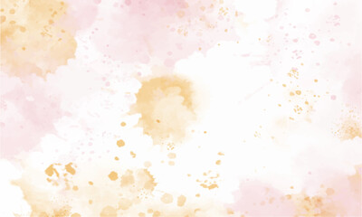 Watercolor Peach and pink Splash Background with Abstract Texture