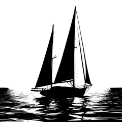 sailing boat on the sea