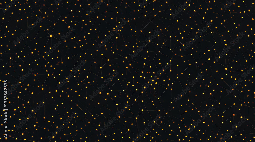 Poster polygon abstract background concept of dots and lines connected. with a dark background and empty sp