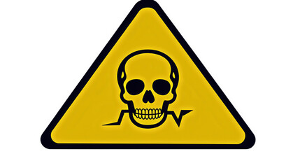 Obraz premium danger skull sign
