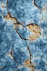 Cracked Blue Stone Texture.