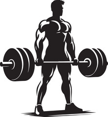 Workout silhouette fitness and Graphic vector black color silhouette