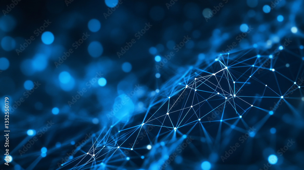 Poster digital background of dots and lines. abstract technology background concept. big data connection.