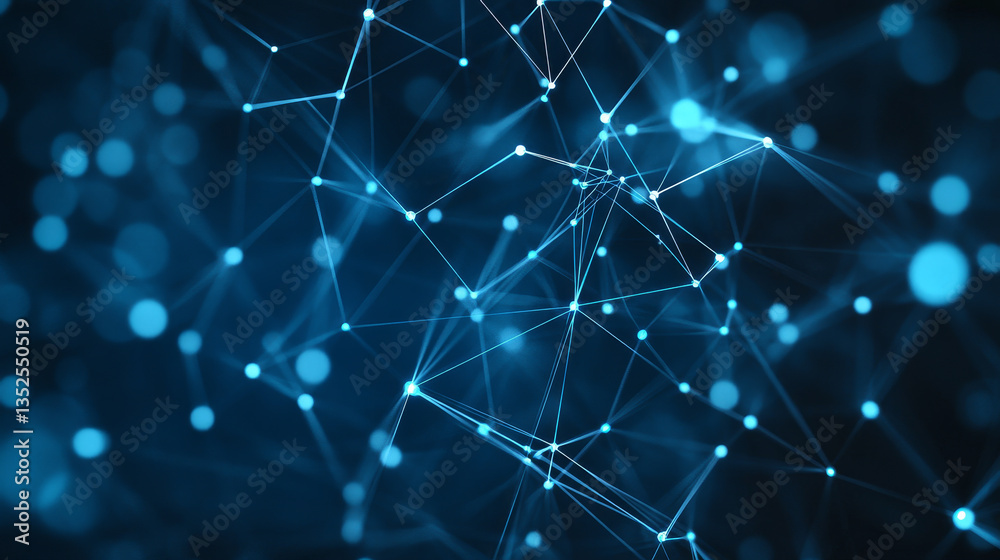 Poster digital background of dots and lines. abstract technology background concept. big data connection.