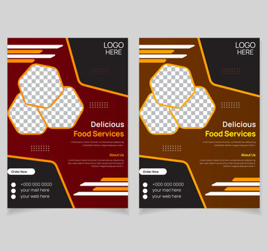 Restaurant Flyer Layout.