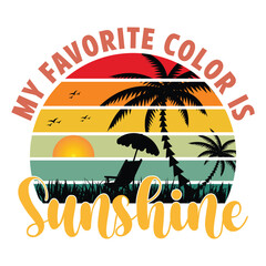 My favorite color is sunshine graphic design