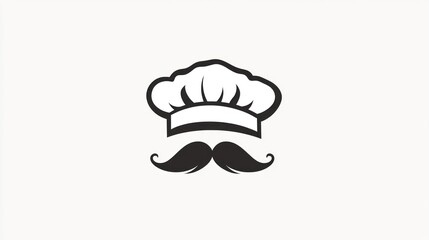 Chef Hat & Mustache Logo Design (1)