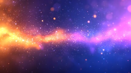 Captivating Cosmic Galaxy of Luminous Orbs