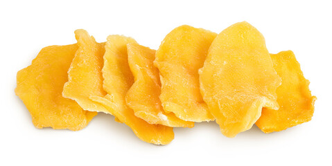dried mango isolated on white background