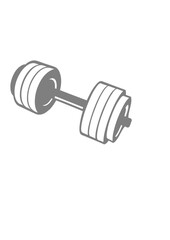 haltere dessin musculation icone poids bodybuilding symbole