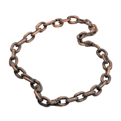 Obraz premium Chain isolated on white background