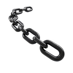 Obraz premium Chain isolated on white background