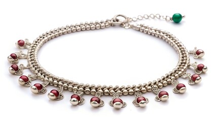 Obraz premium necklace isolated on white background