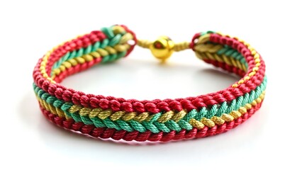 colorful beads isolated on white background