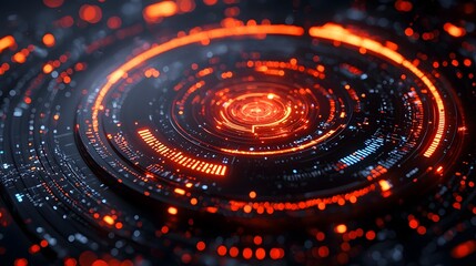 Futuristic data analytics platform with dynamic visualizations