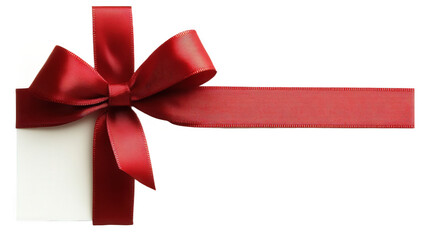 Red Ribbon Wrapped Gift
