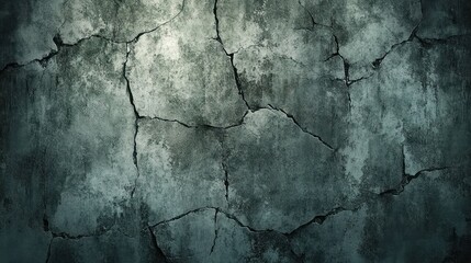 Obraz premium An ancient wall with rough cracked paint and the texture of old frescoes. The fading colors and weathered surface convey the timelessness of history and the beauty of decay. 40k, full ultra hd, high 