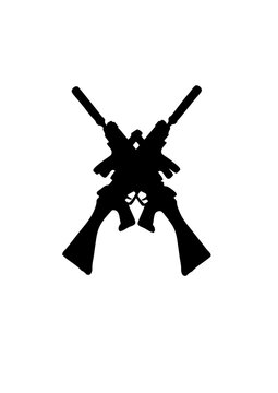 fusil mitraillette dessin