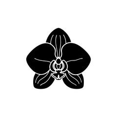 creative details orchid icon vector illustration