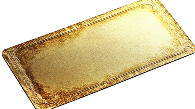 Gold Rectangular Plaque