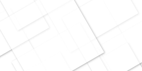 Abstract white, gray technology concept diamond triangle geometric line background. modern seamless business technology concept geometric shapes. squares in bright light with soft shadows as pattern.