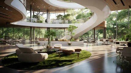 A photo of an environmentally conscious corporate